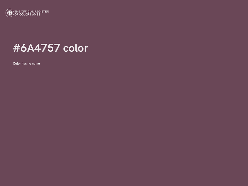 #6A4757 color image