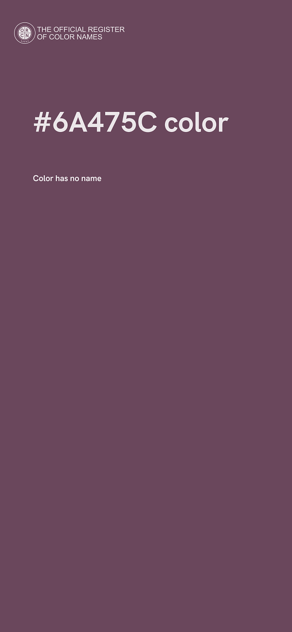#6A475C color image