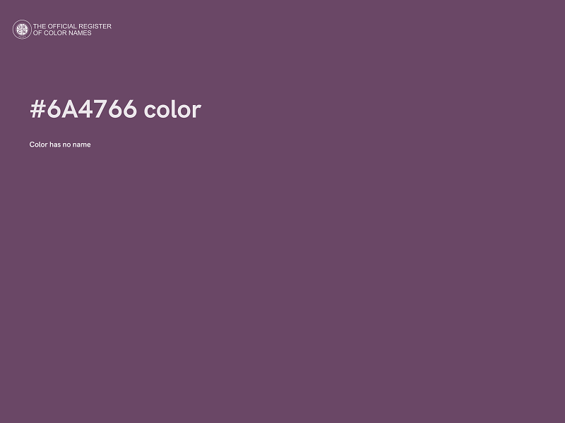 #6A4766 color image