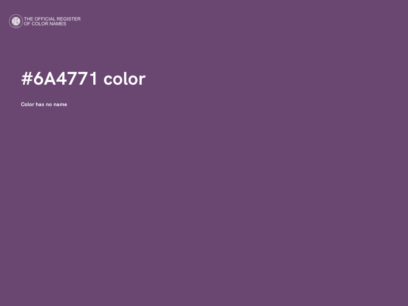 #6A4771 color image