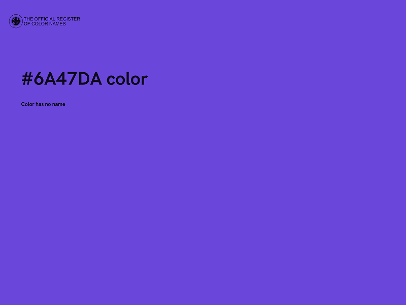 #6A47DA color image