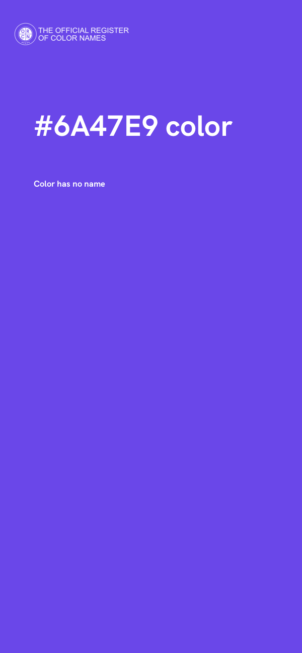 #6A47E9 color image