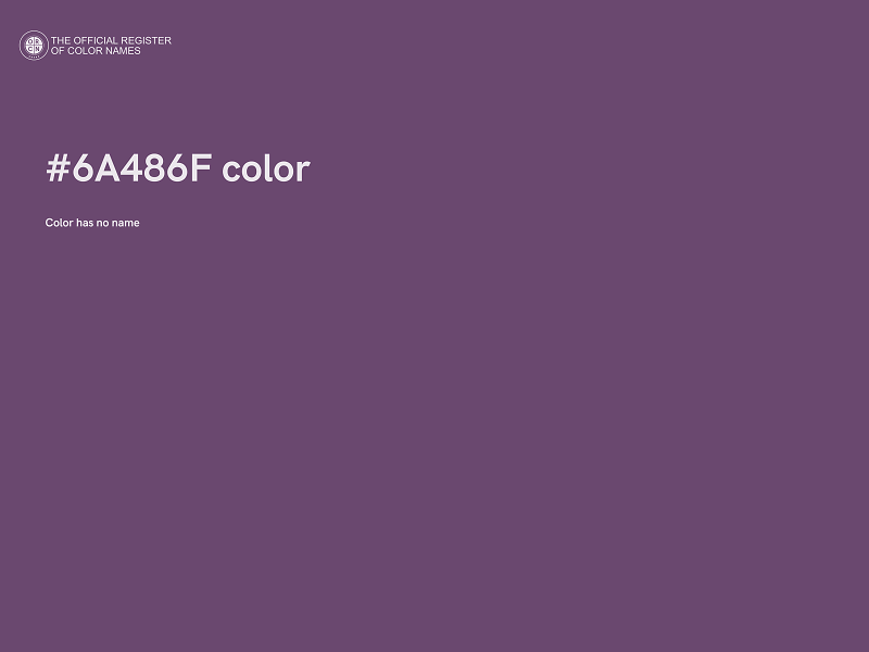 #6A486F color image