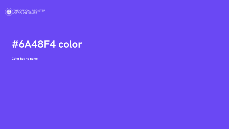 #6A48F4 color image