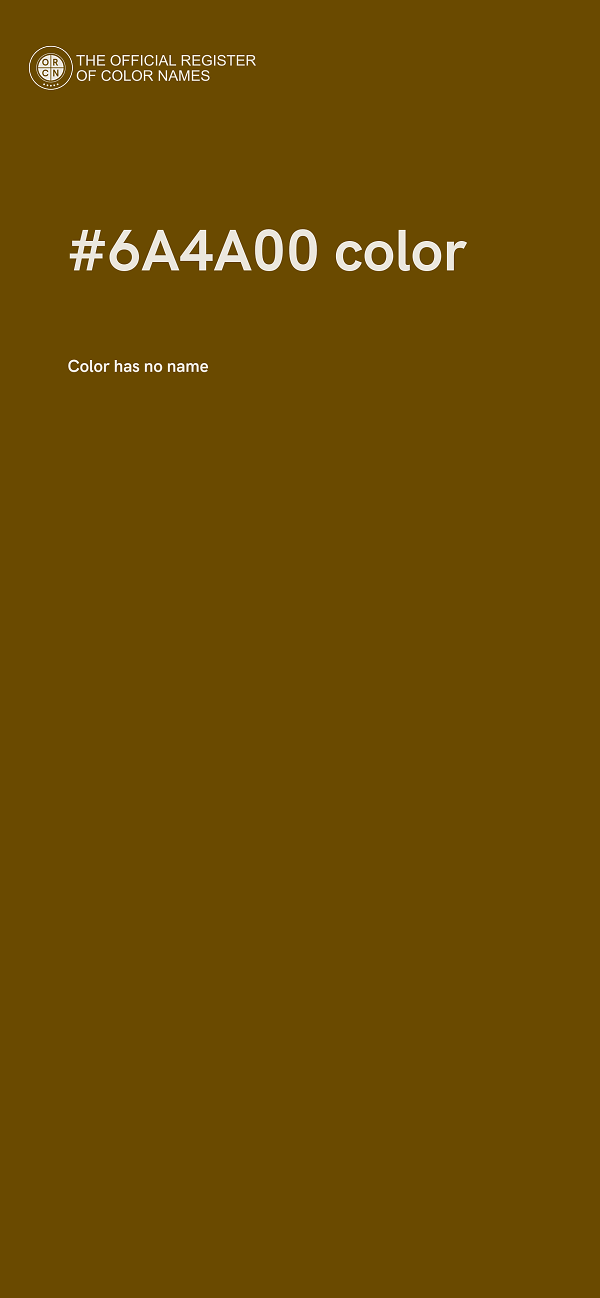#6A4A00 color image