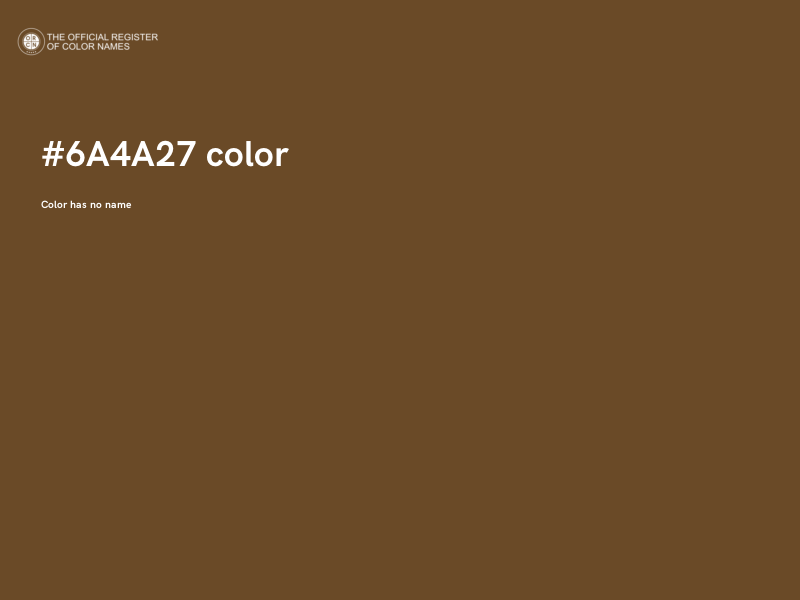 #6A4A27 color image