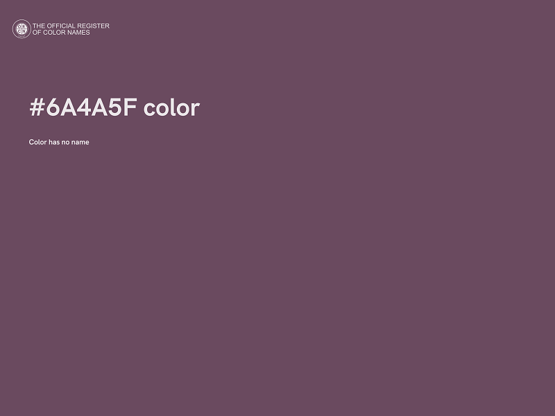 #6A4A5F color image