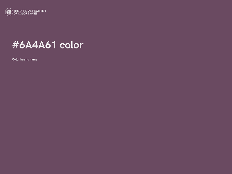#6A4A61 color image