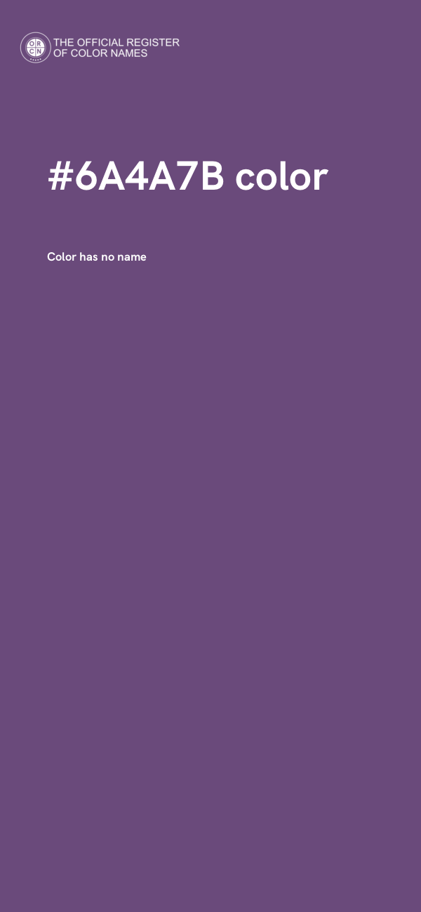 #6A4A7B color image