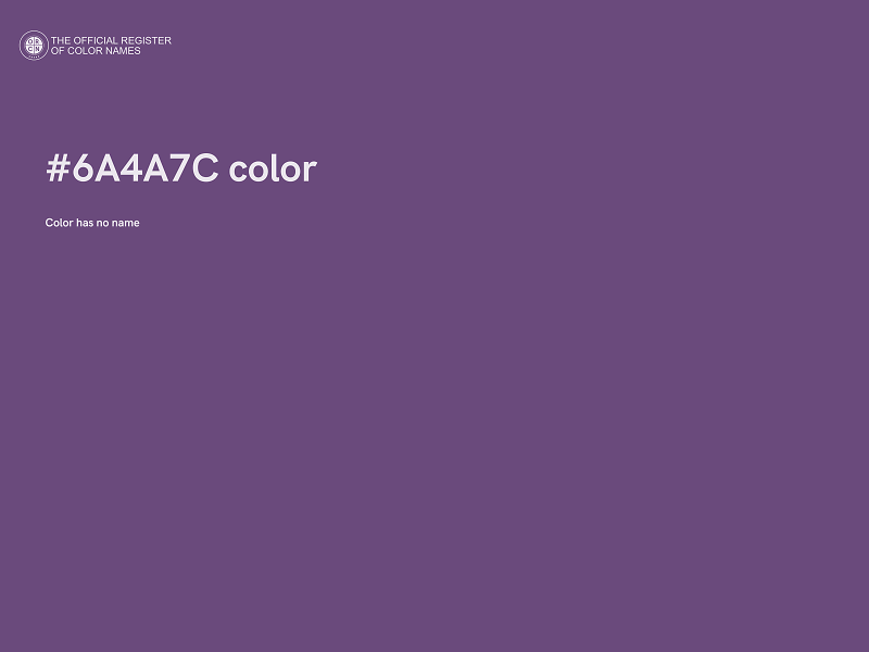 #6A4A7C color image