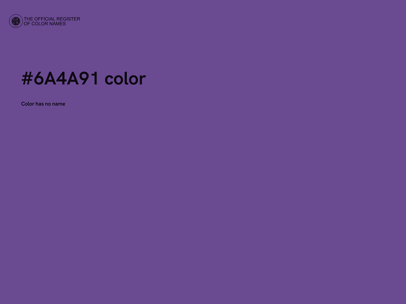 #6A4A91 color image