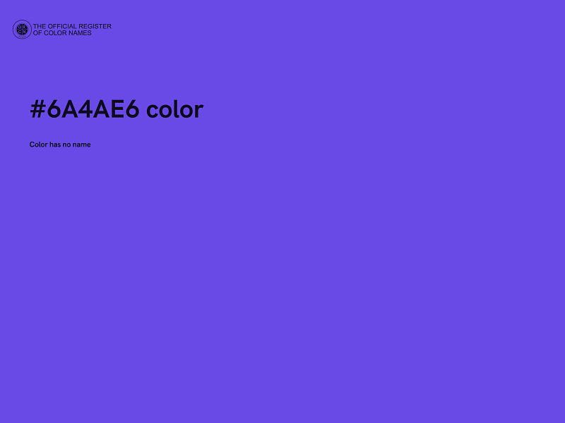 #6A4AE6 color image