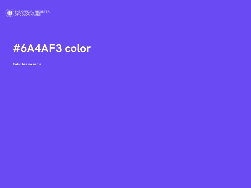 #6A4AF3 color image