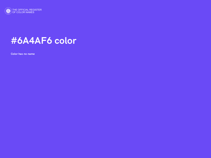 #6A4AF6 color image