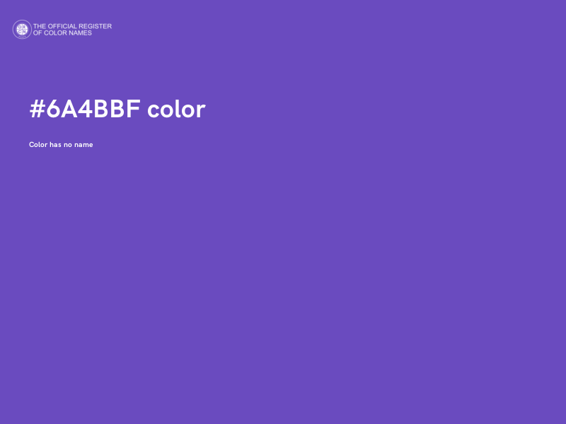 #6A4BBF color image