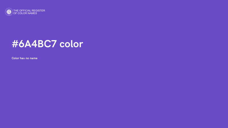 #6A4BC7 color image