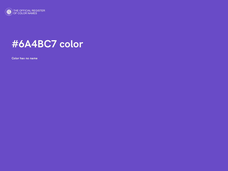 #6A4BC7 color image