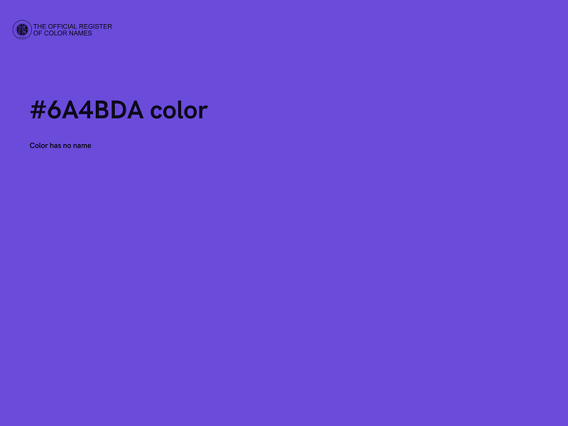 #6A4BDA color image