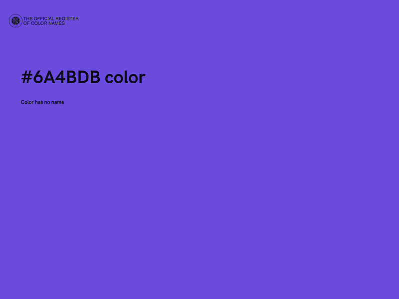 #6A4BDB color image