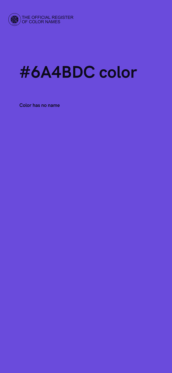 #6A4BDC color image