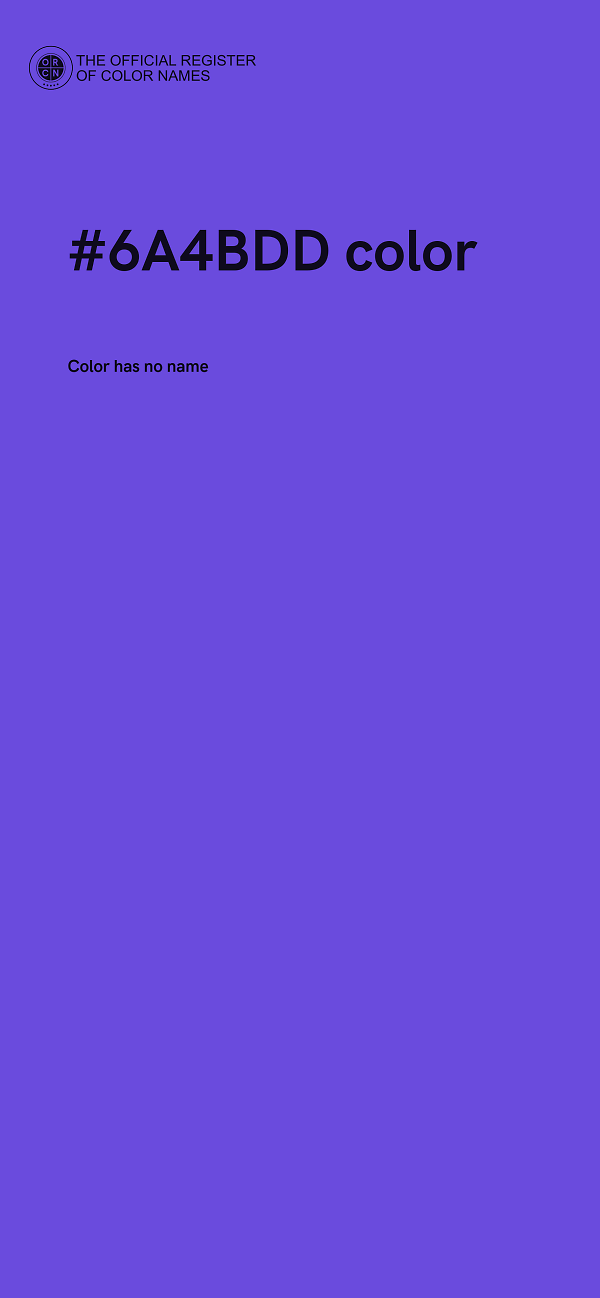 #6A4BDD color image