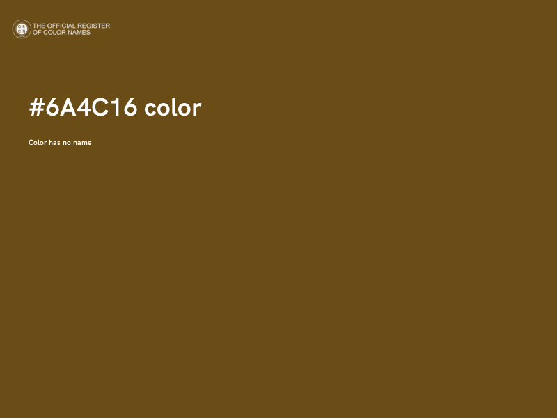 #6A4C16 color image