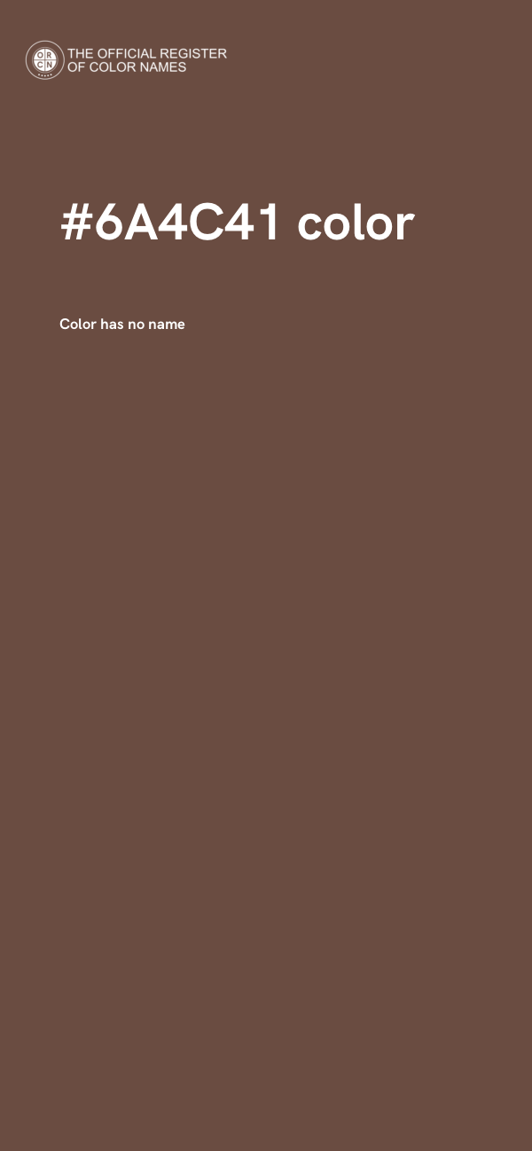 #6A4C41 color image