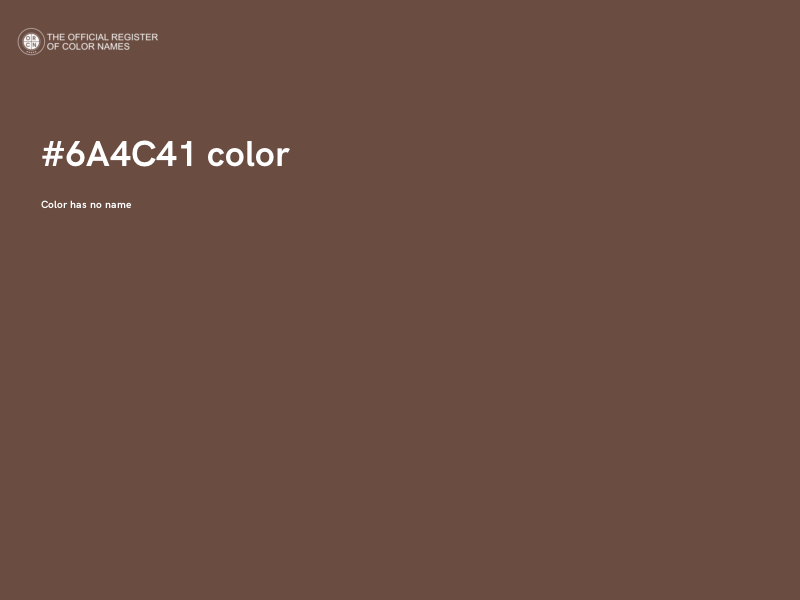 #6A4C41 color image
