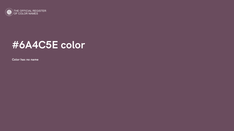 #6A4C5E color image
