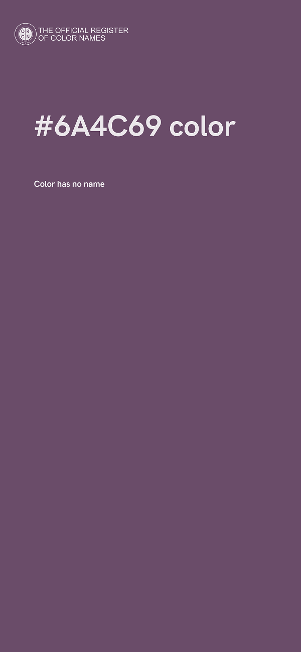 #6A4C69 color image