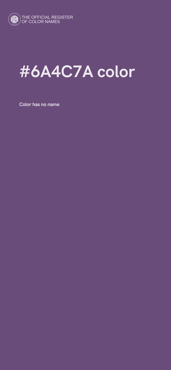 #6A4C7A color image