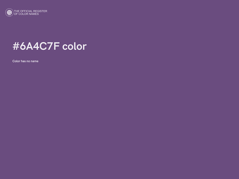 #6A4C7F color image