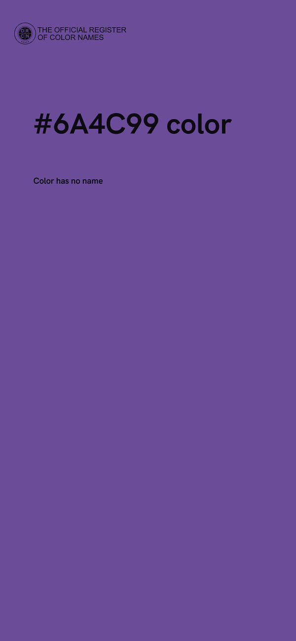 #6A4C99 color image