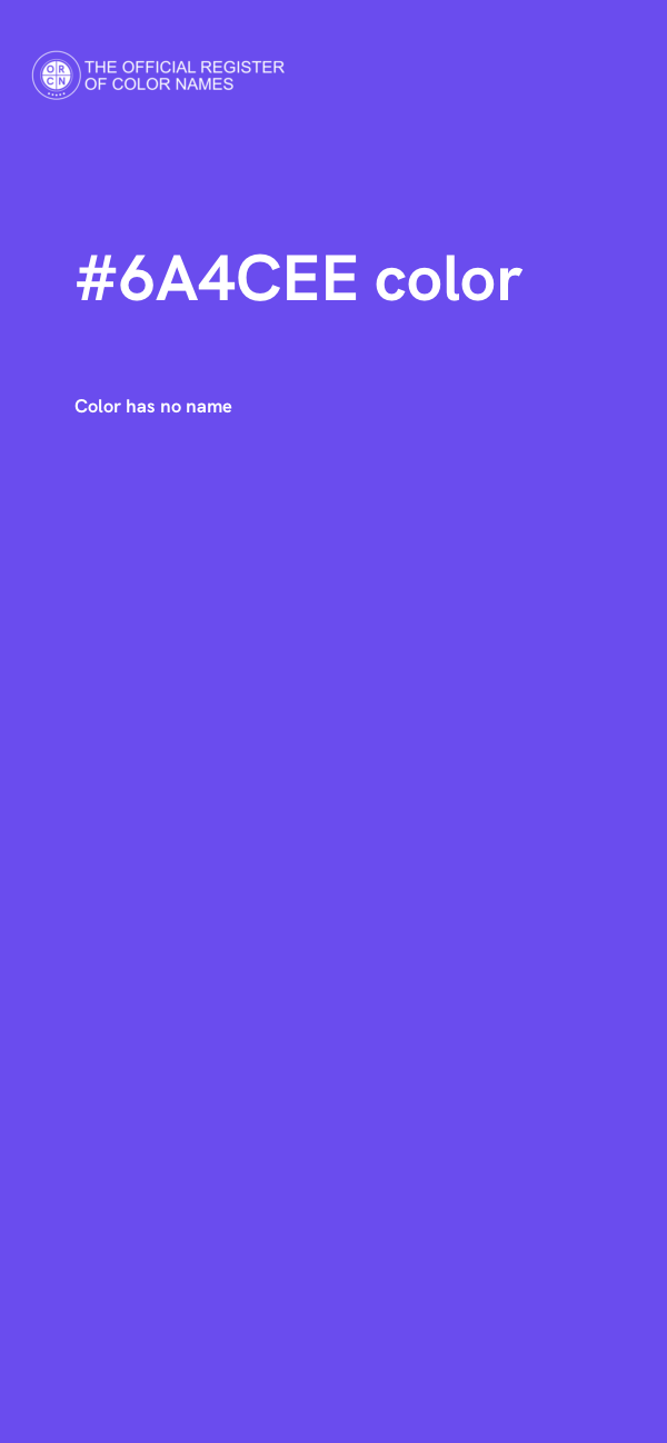 #6A4CEE color image