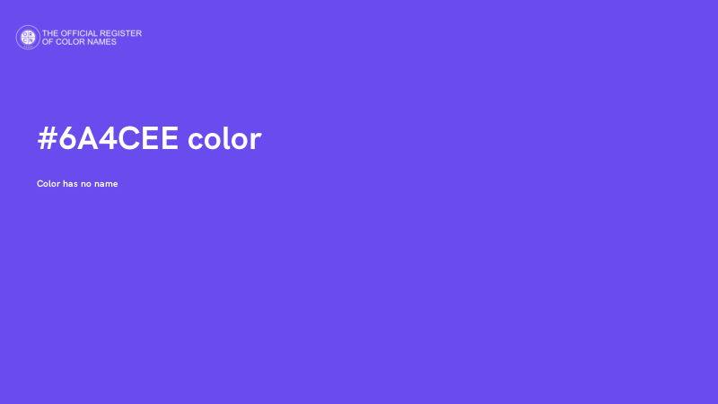 #6A4CEE color image
