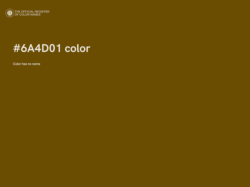 #6A4D01 color image