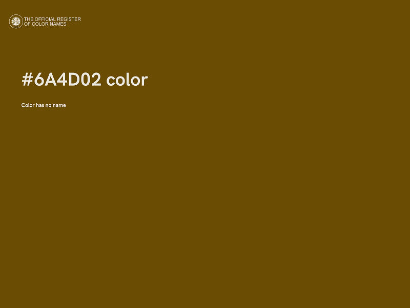 #6A4D02 color image