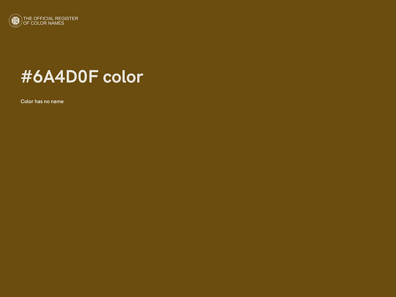 #6A4D0F color image