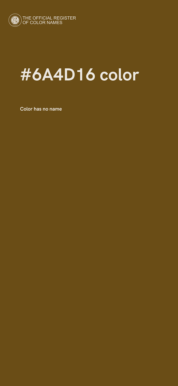 #6A4D16 color image