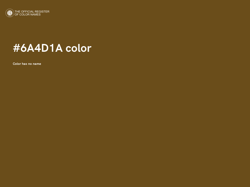 #6A4D1A color image