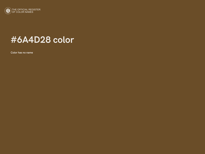 #6A4D28 color image