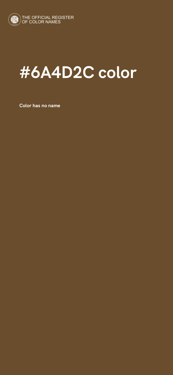 #6A4D2C color image