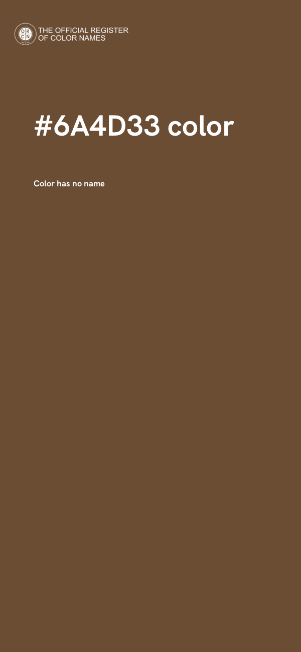 #6A4D33 color image