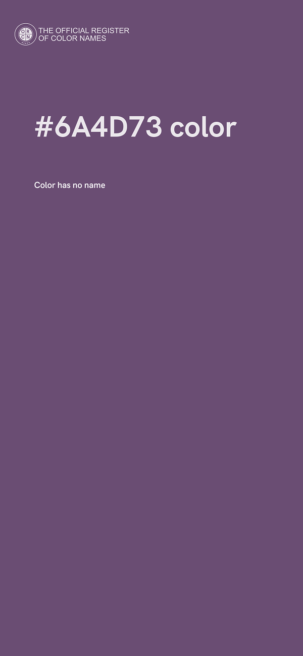 #6A4D73 color image