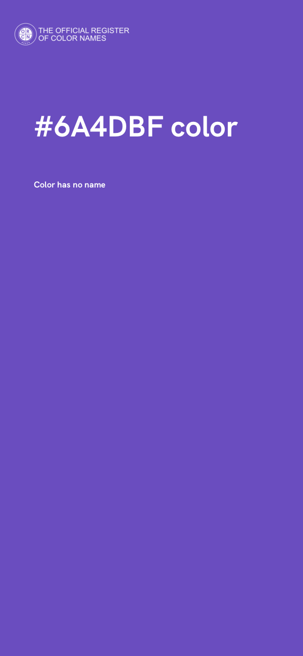 #6A4DBF color image