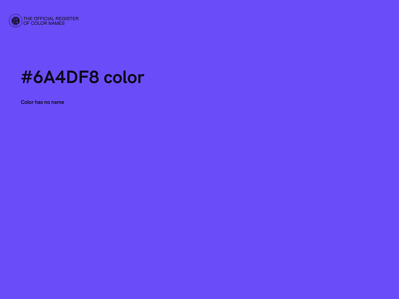 #6A4DF8 color image