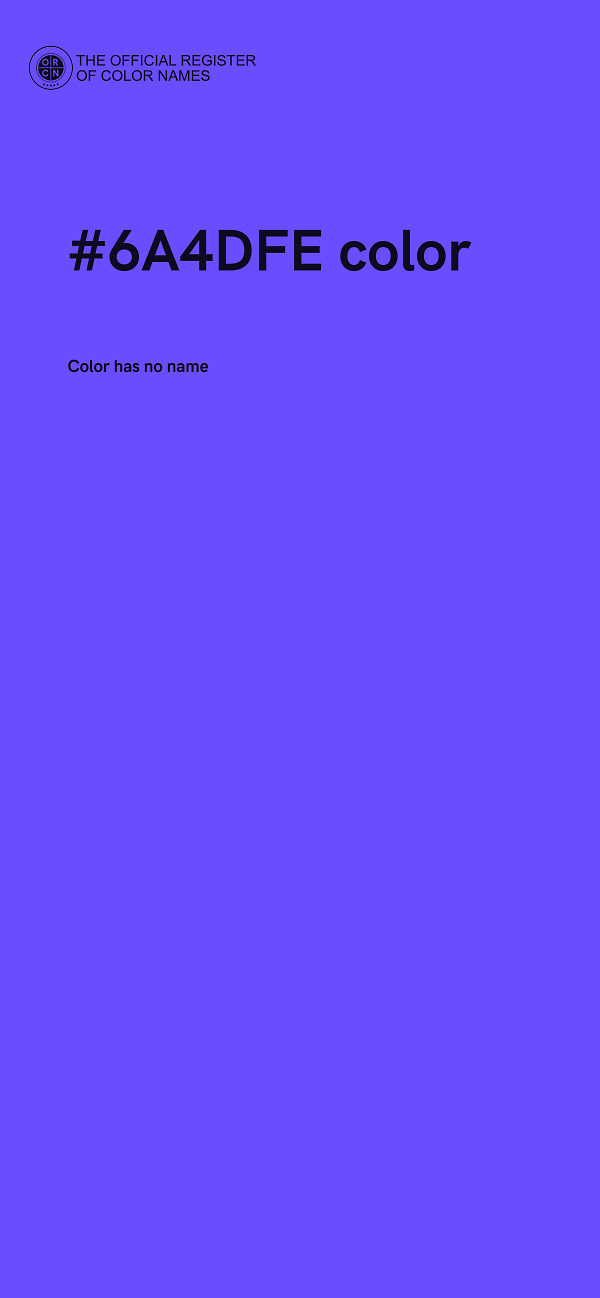 #6A4DFE color image