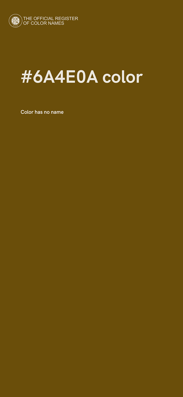 #6A4E0A color image