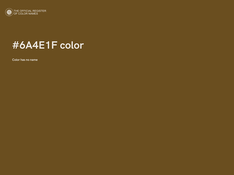 #6A4E1F color image