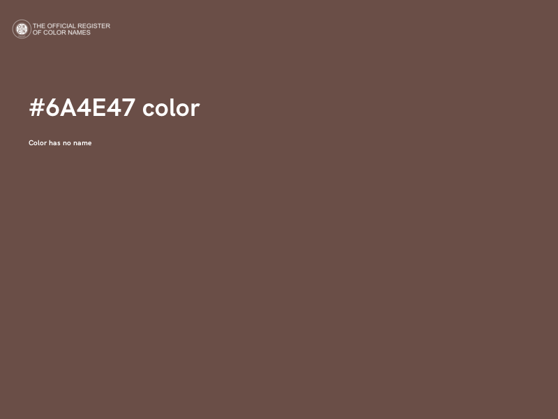 #6A4E47 color image